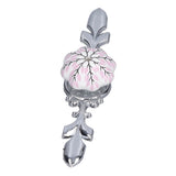 2pcs/set Ceramic Cabinet Handle Modern Simple Style Hand Painted Ceramic Cabinet Knobs1061D Flower Pattern