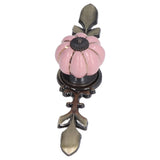 2pcs/set Hand Painted Pumpkin Drawer Knobs Chinese Pastoral Style Ceramic Cabinet HandlePink