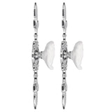 2 Set Drawer Knobs Pull Handles Ceramics Cabinet Cupboard Door Decorative Knobs with Plate for Kitchen Bathroom Office1088D Madarine - Top-Down View