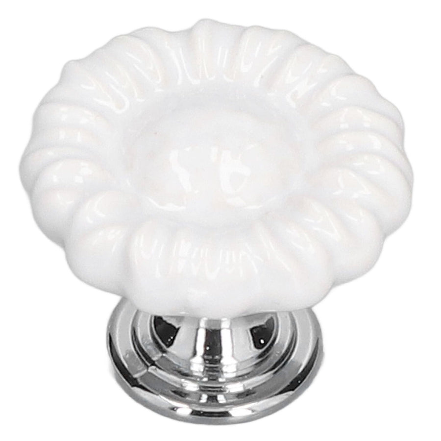 2 Set Drawer Knobs Pull Handles Ceramics Cabinet Cupboard Door Decorative Knobs with Plate for Kitchen Bathroom Office1088D Sunflower