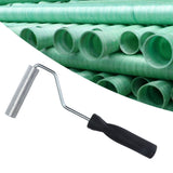 Fiberglass Laminating Roller 21x100mm Bubble Roller Aluminum Acetone Washable for Glass Manufacturing - Extra Image