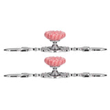 2 Set Drawer Knobs Pull Handles Ceramics Cabinet Decorative Knobs with Plate for Kitchen Bathroom Office Decoration1088D Sunflower