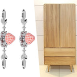 2 Set Drawer Knobs Pull Handles Ceramics Cabinet Decorative Knobs with Plate for Kitchen Bathroom Office Decoration1088D Shell