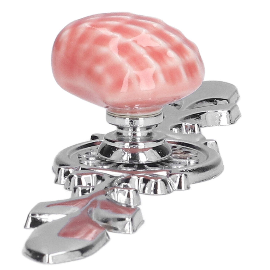2 Set Drawer Knobs Pull Handles Ceramics Cabinet Decorative Knobs with Plate for Kitchen Bathroom Office Decoration1088D Shell