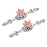 2 Set Drawer Knobs Pull Handles Ceramics Cabinet Decorative Knobs with Plate for Kitchen Bathroom Office Decoration1088D Sea Star
