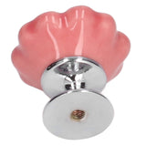2 Set Drawer Knobs Pull Handles Ceramics Cabinet Decorative Knobs with Plate for Kitchen Bathroom Office Decoration1088D Magnolia