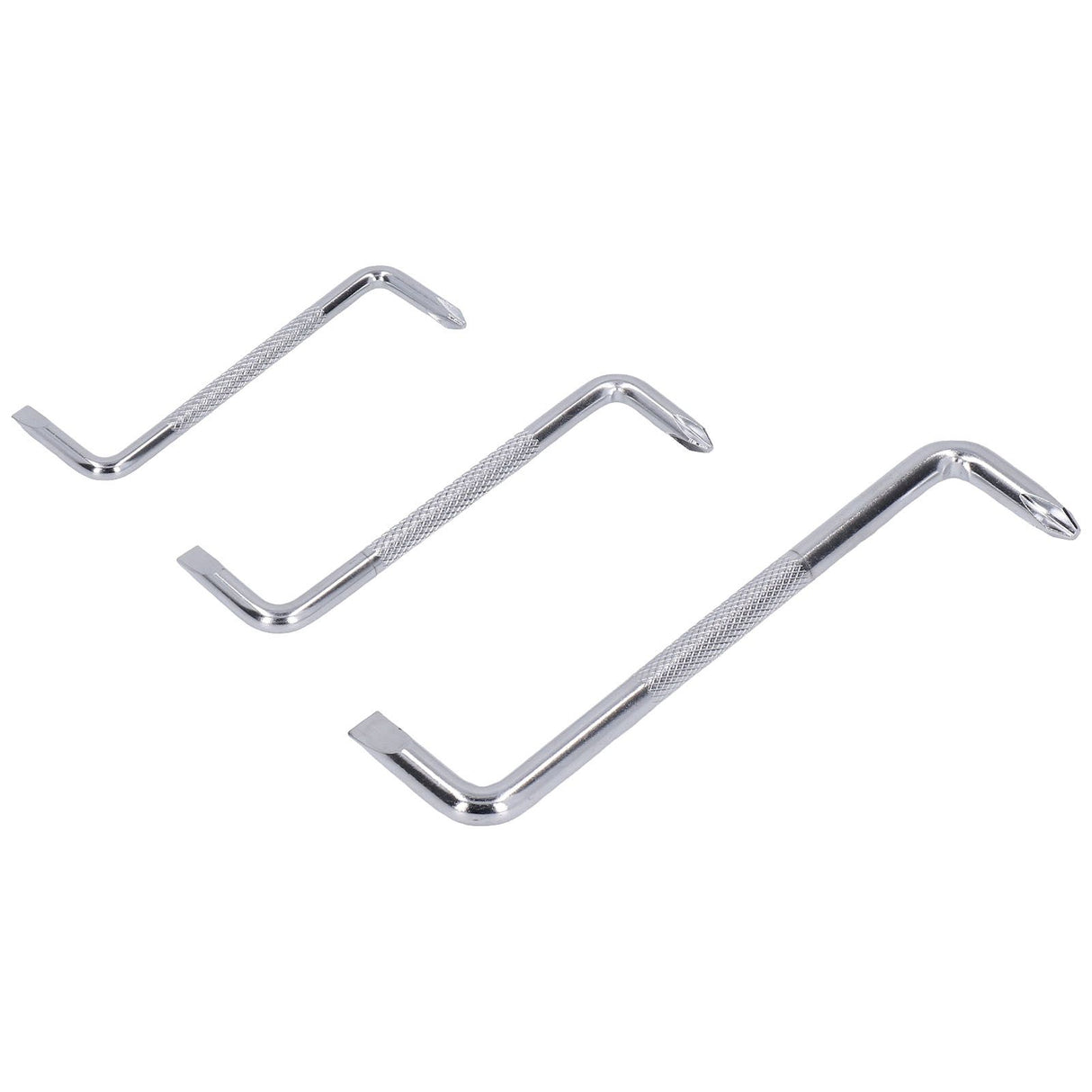 3Pcs Z Type Short Handle Screwdriver 90° Double Head Offset Screwdriver for Home Computer Bicycle Repairs