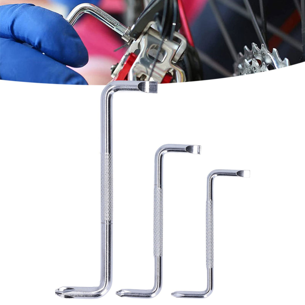 3Pcs Z Type Short Handle Screwdriver 90° Double Head Offset Screwdriver for Home Computer Bicycle Repairs