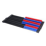 6pcs Socket Organizer Tray Multipurpose ABS 1/4in 3/8in 1/2in Auto Repairing Tools - Extra Image