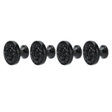 4Set Lion Head Zinc Alloy Cabinet Door Handle Modern Antique Cartoon Solid Drawer Pull Circular Single Hole Buckle Hand399 Lion Head Black - Top-Down View