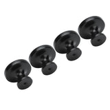 4Set Lion Head Zinc Alloy Cabinet Door Handle Modern Antique Cartoon Solid Drawer Pull Circular Single Hole Buckle Hand399 Lion Head Black