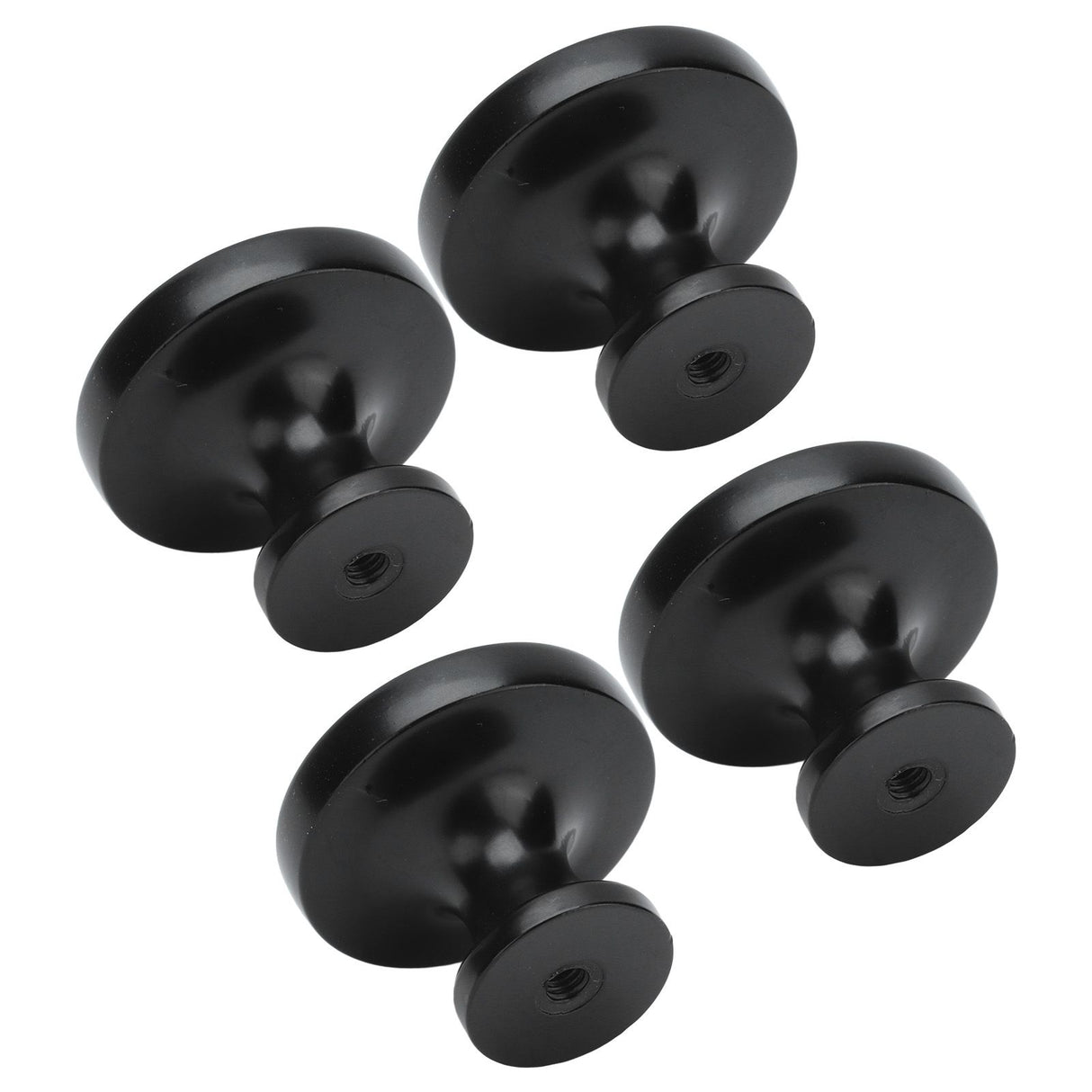 4Set Lion Head Zinc Alloy Cabinet Door Handle Modern Antique Cartoon Solid Drawer Pull Circular Single Hole Buckle Hand399 Lion Head Black