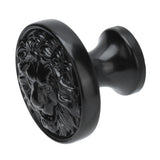 4Set Lion Head Zinc Alloy Cabinet Door Handle Modern Antique Cartoon Solid Drawer Pull Circular Single Hole Buckle Hand399 Lion Head Black