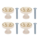 4Set Lion Head Zinc Alloy Cabinet Door Handle Modern Antique Cartoon Solid Drawer Pull Circular Single Hole Buckle Hand399 Lion Head Ivory