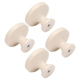 4Set Lion Head Zinc Alloy Cabinet Door Handle Modern Antique Cartoon Solid Drawer Pull Circular Single Hole Buckle Hand399 Lion Head Ivory - Low Angle