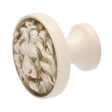 4Set Lion Head Zinc Alloy Cabinet Door Handle Modern Antique Cartoon Solid Drawer Pull Circular Single Hole Buckle Hand399 Lion Head Ivory