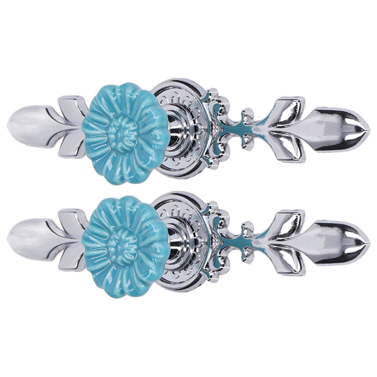 2Set Cabinet Knob Zinc Alloy Single Hole Closet Drawer Wardrobe Knob for Home Furniture Decoration1088D Wild Chrysanthemum