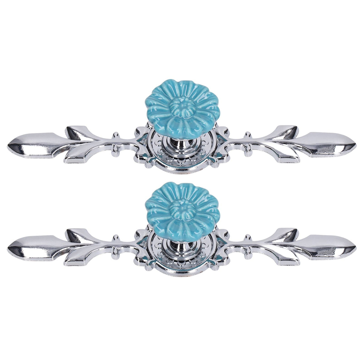 2Set Cabinet Knob Zinc Alloy Single Hole Closet Drawer Wardrobe Knob for Home Furniture Decoration1088D Wild Chrysanthemum
