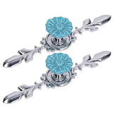 2Set Cabinet Knob Zinc Alloy Single Hole Closet Drawer Wardrobe Knob for Home Furniture Decoration1088D Wild Chrysanthemum
