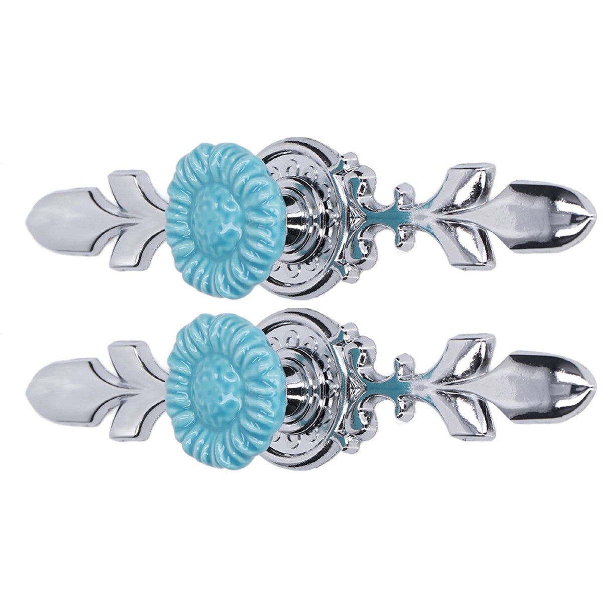 2Set Cabinet Knob Zinc Alloy Single Hole Closet Drawer Wardrobe Knob for Home Furniture Decoration1088D Sunflower