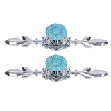 2Set Cabinet Knob Zinc Alloy Single Hole Closet Drawer Wardrobe Knob for Home Furniture Decoration1088D Sunflower - Close-Up Angle