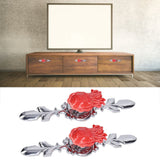 2Set Drawer Pull Knob Zinc Alloy Cabinet Wardrobe Closet Knob for Kitchen Furniture Decoration1077D Red Octopus - Extra Image