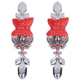 2Set Drawer Pull Knob Zinc Alloy Cabinet Wardrobe Closet Knob for Kitchen Furniture Decoration1077D Red Butterfly