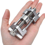 Fixed Angle Sharpener Stainless Steel Adjustable Clamping Knife Sharpening Jig for Woodworking Chisel Carving Knives - Front View