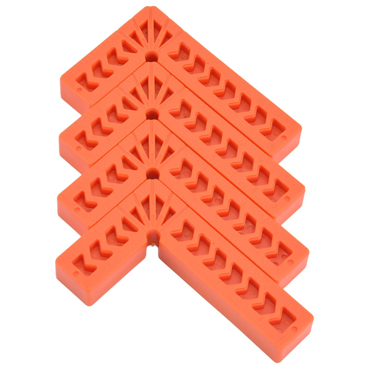 4Pcs L Type Plastic Squares Multi Purpose Strong Practicability Easy to Use Plastic Right Angle Positioner for Drawers4 Inches 100mm