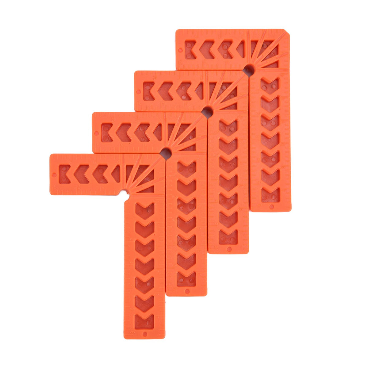 4Pcs L Type Plastic Squares Multi Purpose Strong Practicability Easy to Use Plastic Right Angle Positioner for Drawers4 Inches 100mm