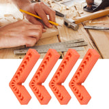 4Pcs L Type Plastic Squares Multi Purpose Strong Practicability Easy to Use Plastic Right Angle Positioner for Drawers4 Inches 100mm