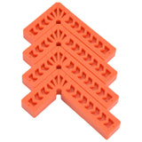 4Pcs L Type Plastic Squares Multi Purpose Strong Practicability Easy to Use Plastic Right Angle Positioner for Drawers6 Inches 150mm
