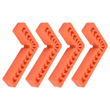 4Pcs L Type Plastic Squares Multi Purpose Strong Practicability Easy to Use Plastic Right Angle Positioner for Drawers6 Inches 150mm - Close-Up Angle