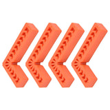 4Pcs L Type Plastic Squares Multi Purpose Strong Practicability Easy to Use Plastic Right Angle Positioner for Drawers6 Inches 150mm - Low Angle
