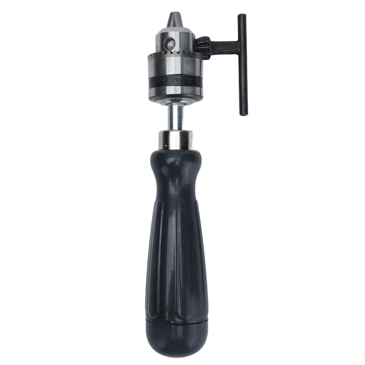 Hand Drill Carbon Steel Manual Crank Drill with Chuck Key and 5pcs Drill Bit for Plastic Wood Jewelry Resin Nut