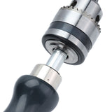 Hand Drill Carbon Steel Manual Crank Drill with Chuck Key and 5pcs Drill Bit for Plastic Wood Jewelry Resin Nut