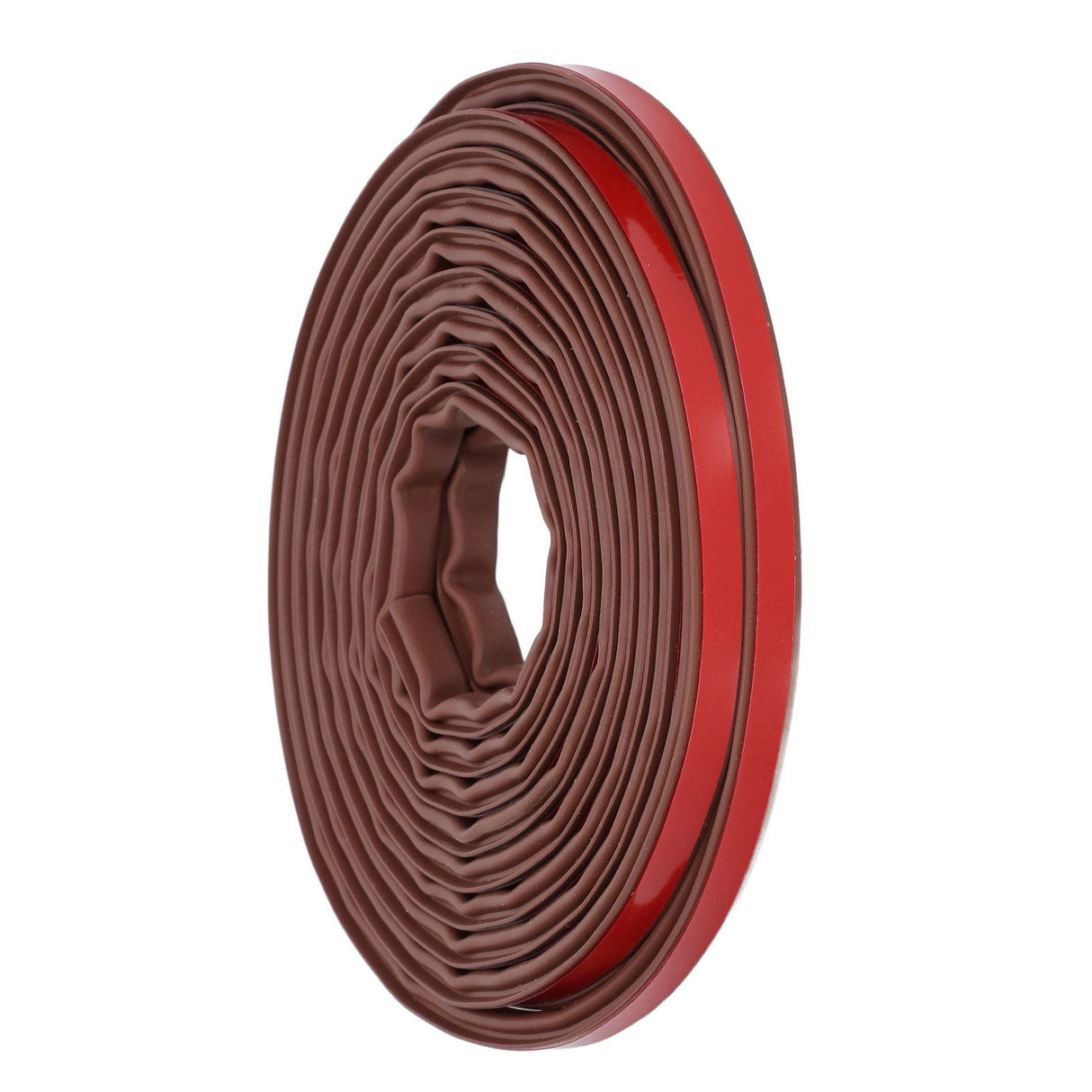 6m Door Sealing Strip Silicone Rubber Self Adhesive Weather Strip Brown Window Sealing Strip for HomeHeight 6mm / 0.2in