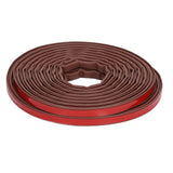 6m Door Sealing Strip Silicone Rubber Self Adhesive Weather Strip Brown Window Sealing Strip for HomeHeight 6mm / 0.2in - Low Angle