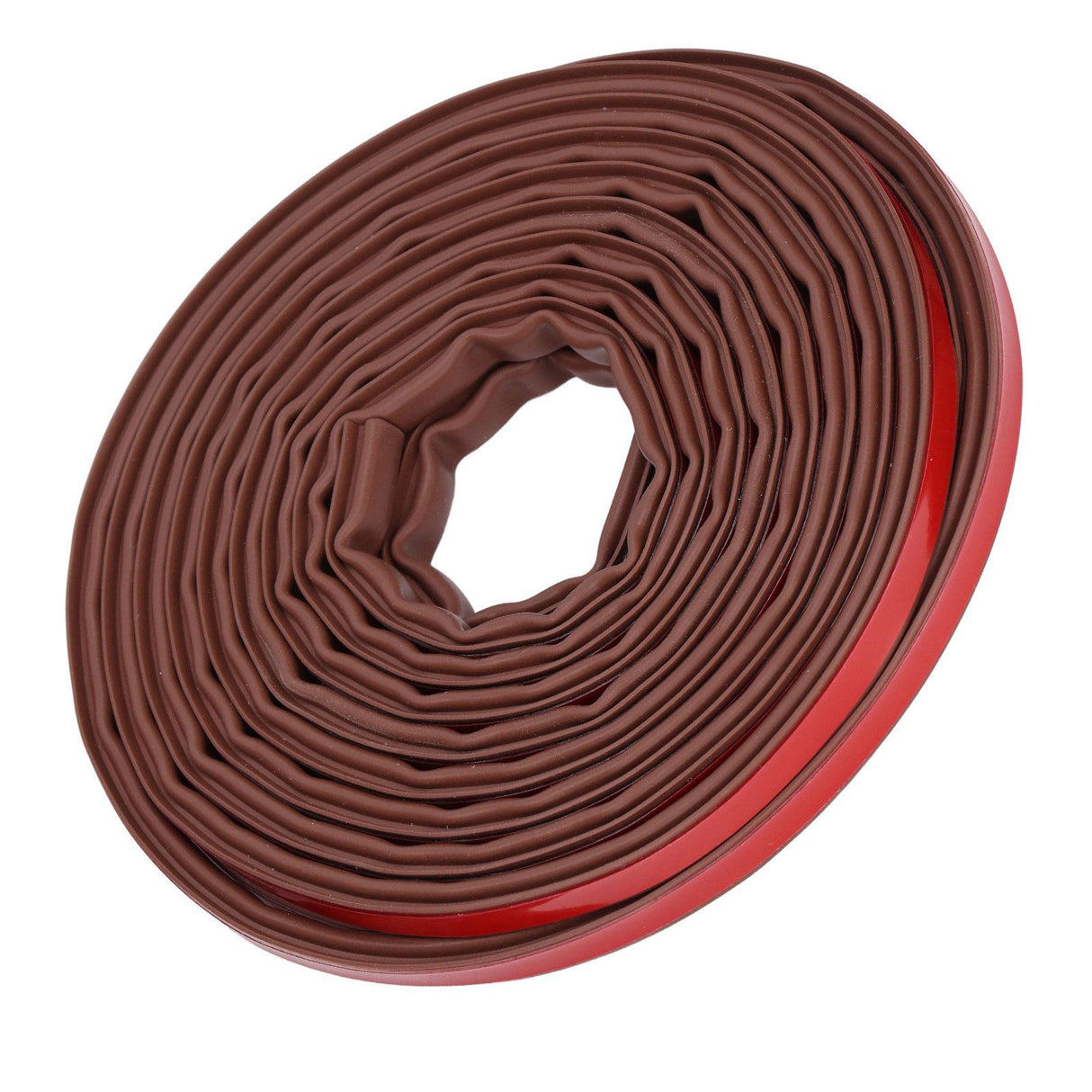 6m Door Sealing Strip Silicone Rubber Self Adhesive Weather Strip Brown Window Sealing Strip for HomeHeight 6mm / 0.2in
