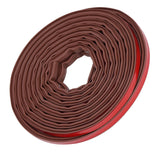 6m Door Sealing Strip Silicone Rubber Self Adhesive Weather Strip Brown Window Sealing Strip for HomeHeight 6mm / 0.2in - Extra Image