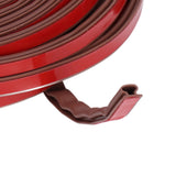 6m Door Sealing Strip Silicone Rubber Self Adhesive Weather Strip Brown Window Sealing Strip for HomeHeight 6mm / 0.2in