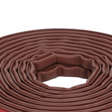 6m Door Sealing Strip Silicone Rubber Self Adhesive Weather Strip Brown Window Sealing Strip for HomeHeight 6mm / 0.2in