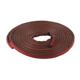 6m Door Sealing Strip Silicone Rubber Self Adhesive Weather Strip Brown Window Sealing Strip for HomeHeight 8mm / 0.3in - Side View