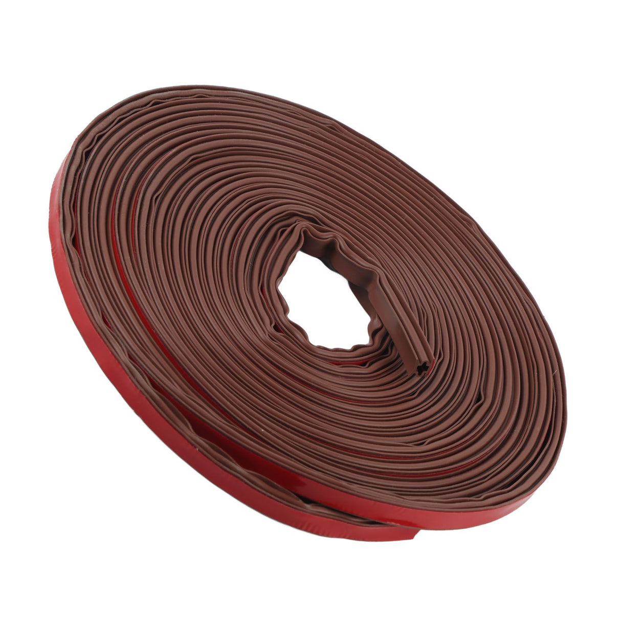 6m Door Sealing Strip Silicone Rubber Self Adhesive Weather Strip Brown Window Sealing Strip for HomeHeight 8mm / 0.3in