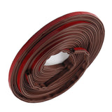 6m Door Sealing Strip Silicone Rubber Self Adhesive Weather Strip Brown Window Sealing Strip for HomeHeight 8mm / 0.3in