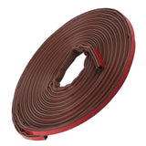 6m Door Sealing Strip Silicone Rubber Self Adhesive Weather Strip Brown Window Sealing Strip for HomeHeight 8mm / 0.3in