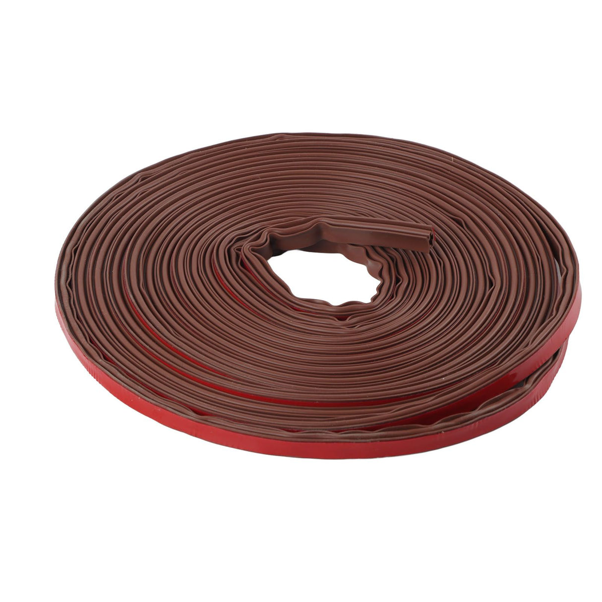 6m Door Sealing Strip Silicone Rubber Self Adhesive Weather Strip Brown Window Sealing Strip for HomeHeight 8mm / 0.3in