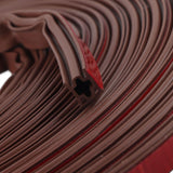 6m Door Sealing Strip Silicone Rubber Self Adhesive Weather Strip Brown Window Sealing Strip for HomeHeight 8mm / 0.3in