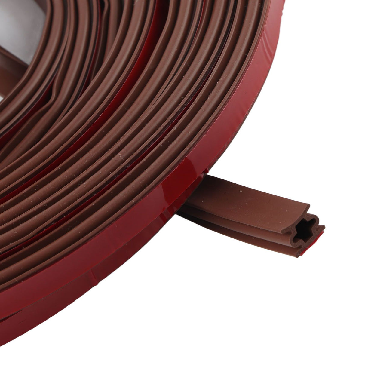 6m Door Sealing Strip Silicone Rubber Self Adhesive Weather Strip Brown Window Sealing Strip for HomeHeight 8mm / 0.3in