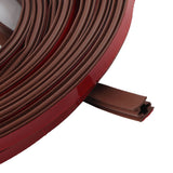 6m Door Sealing Strip Silicone Rubber Self Adhesive Weather Strip Brown Window Sealing Strip for HomeHeight 8mm / 0.3in - Extra Image